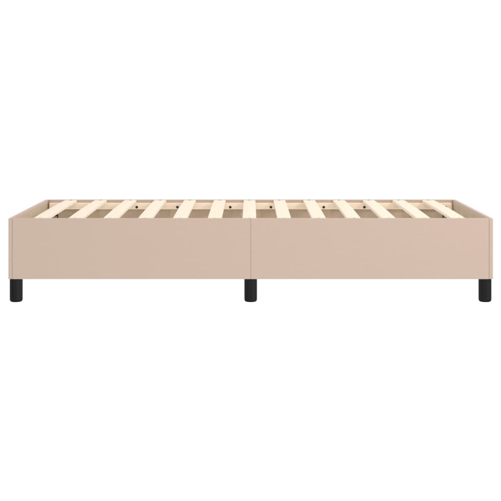 Boxspringframe kunstleer cappuccino 90x190 cm