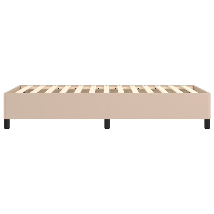 Boxspringframe kunstleer cappuccino 90x190 cm