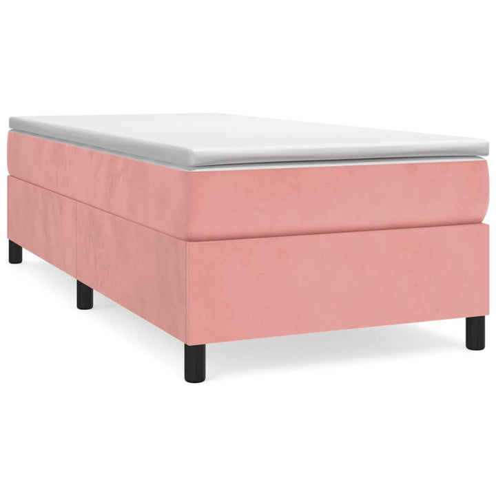 Boxspringframe fluweel roze 80x200 cm