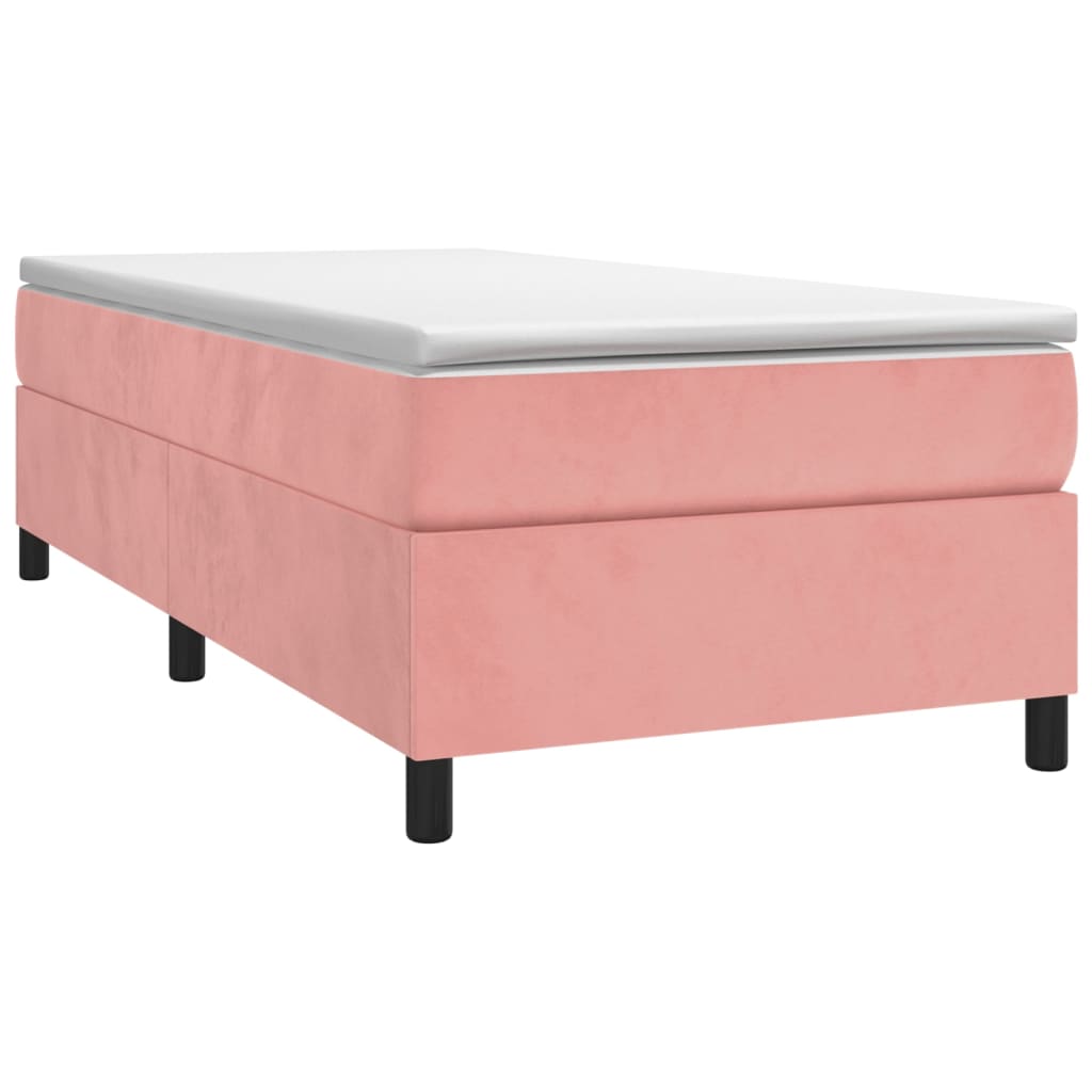 Boxspringframe fluweel roze 80x200 cm