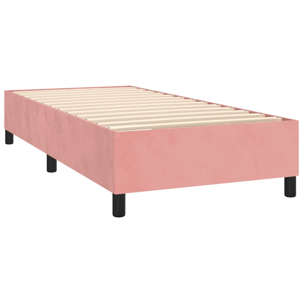 Boxspringframe fluweel roze 80x200 cm