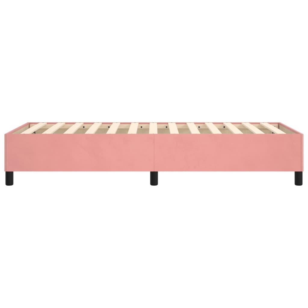 Boxspringframe fluweel roze 80x200 cm