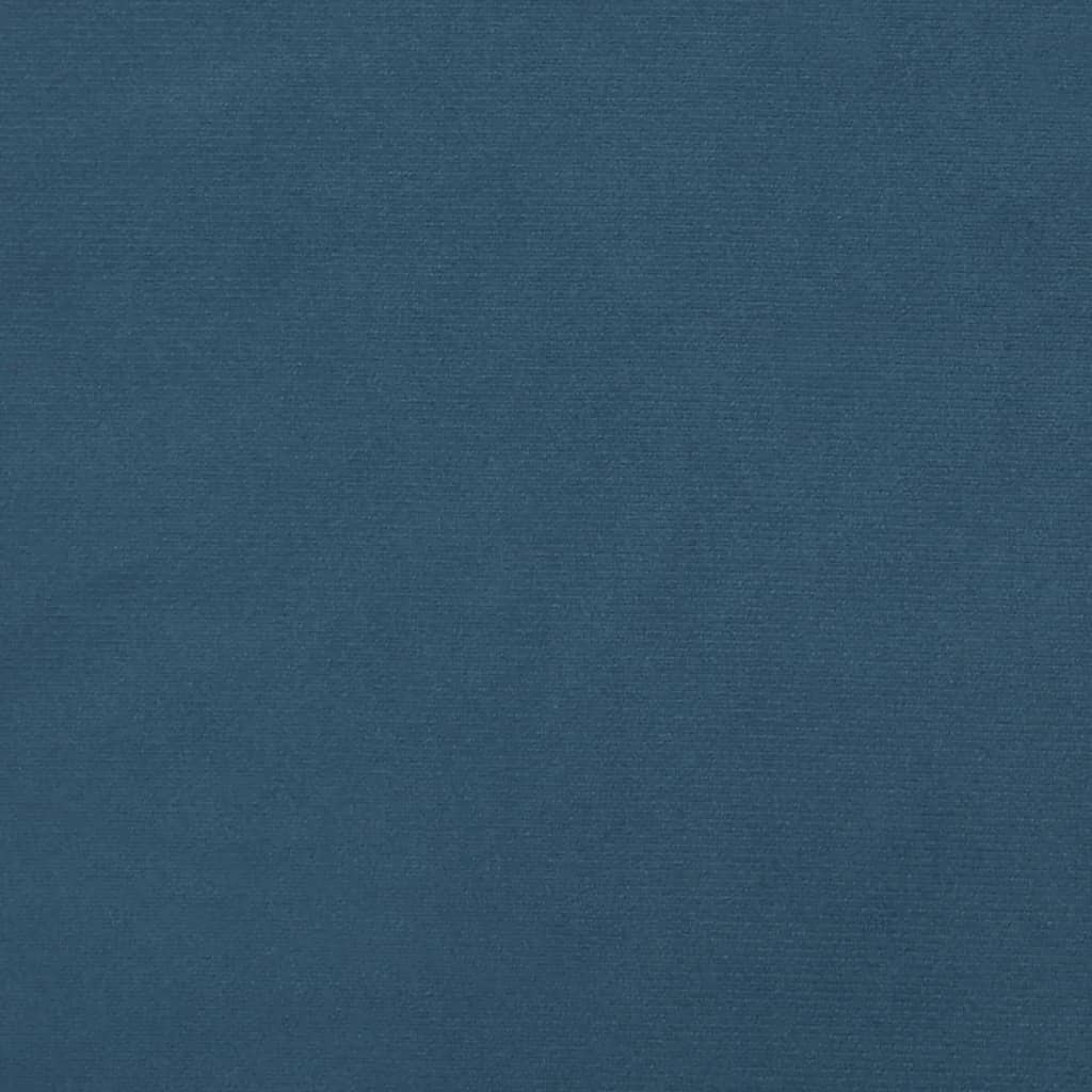 Boxspringframe fluweel donkerblauw 90x190 cm