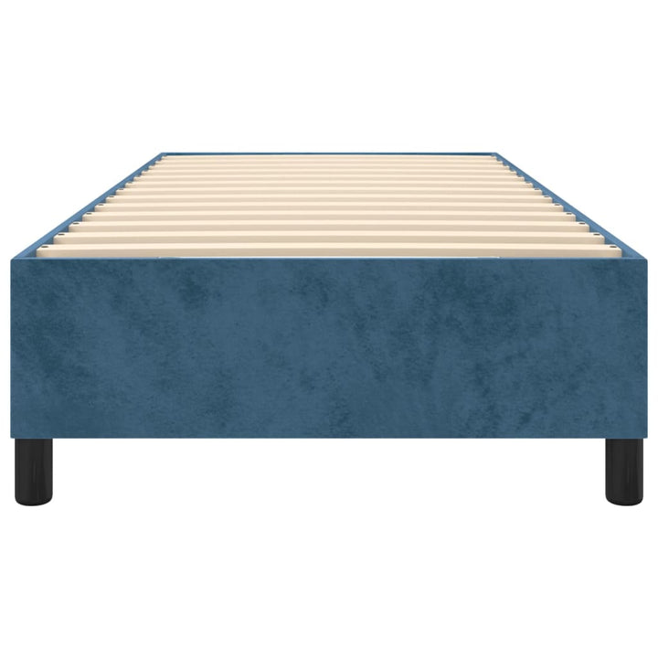 Boxspringframe fluweel donkerblauw 90x200 cm