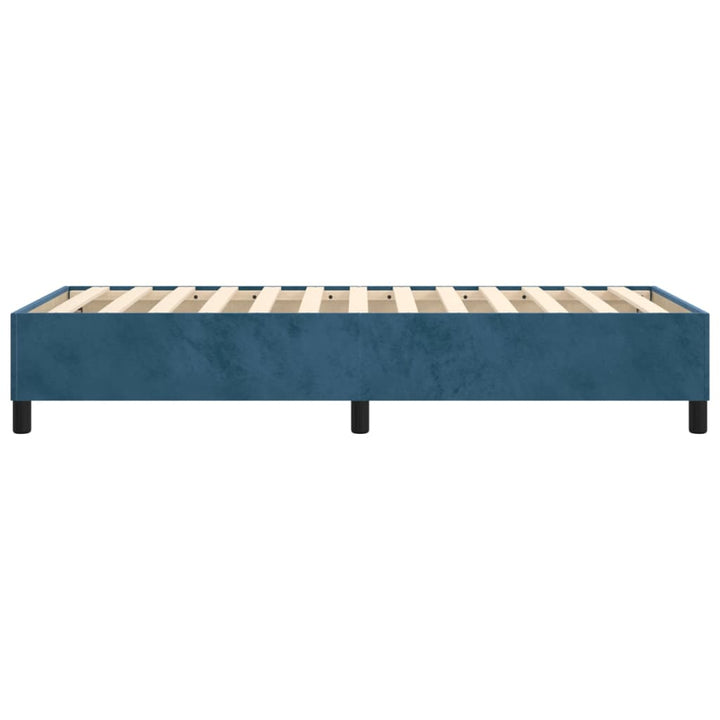 Boxspringframe fluweel donkerblauw 90x200 cm