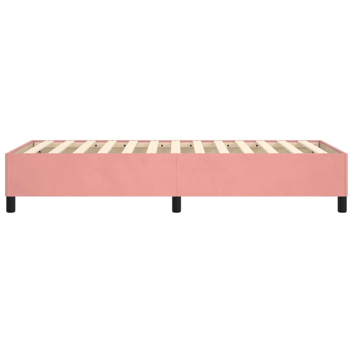 Boxspringframe fluweel roze 90x200 cm