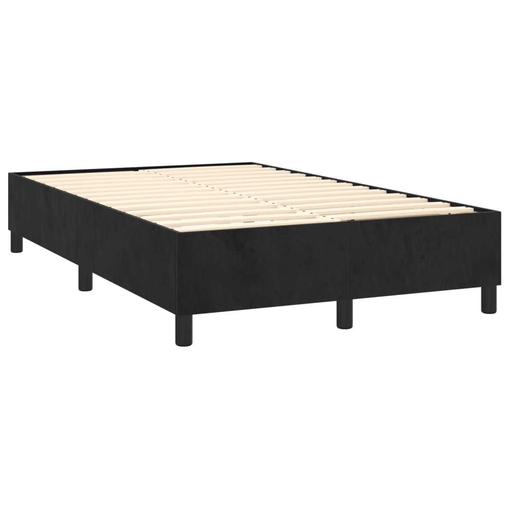 Boxspringframe fluweel zwart 120x200 cm