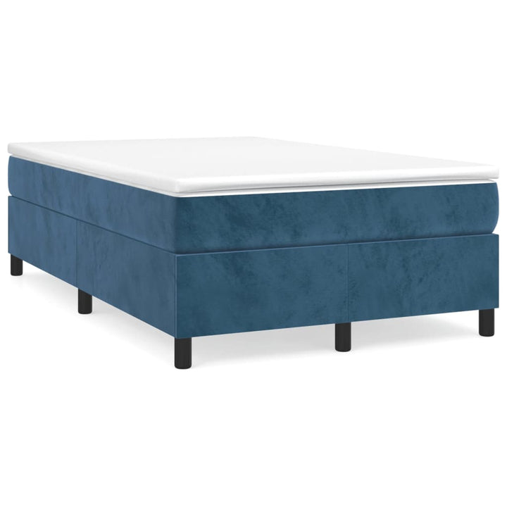 Boxspringframe fluweel donkerblauw 120x200 cm