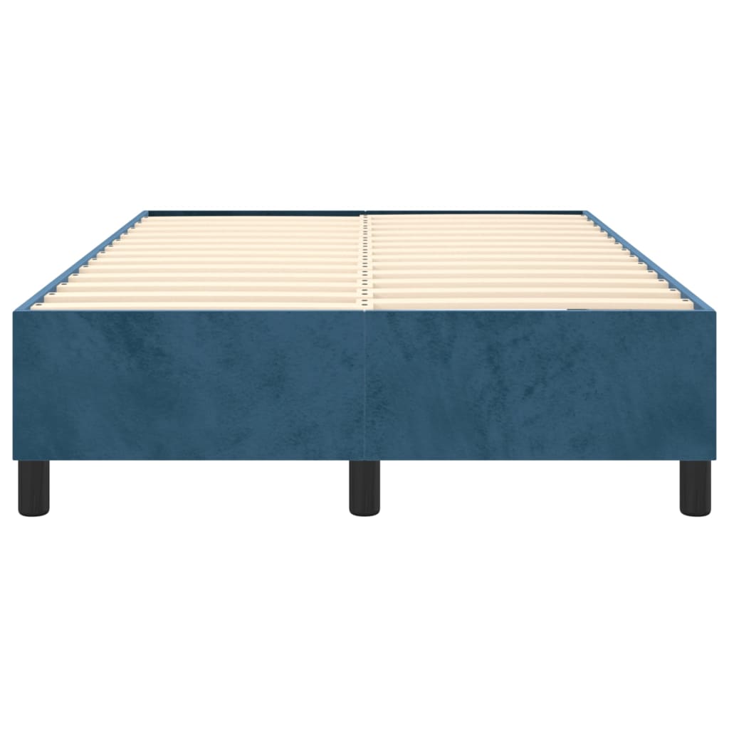 Boxspringframe fluweel donkerblauw 120x200 cm