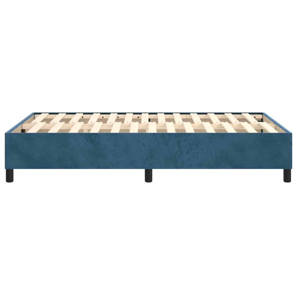 Boxspringframe fluweel donkerblauw 120x200 cm