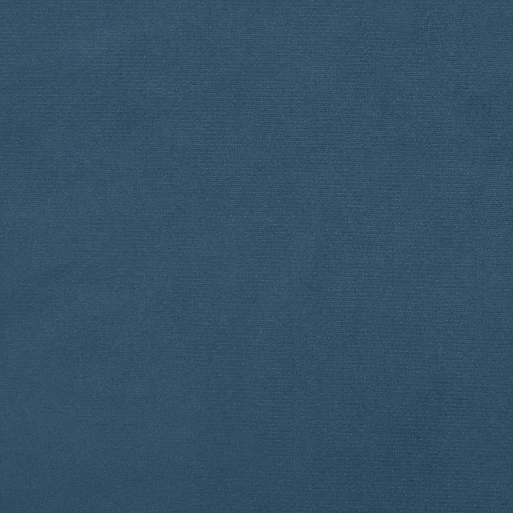 Boxspringframe fluweel donkerblauw 140x190 cm