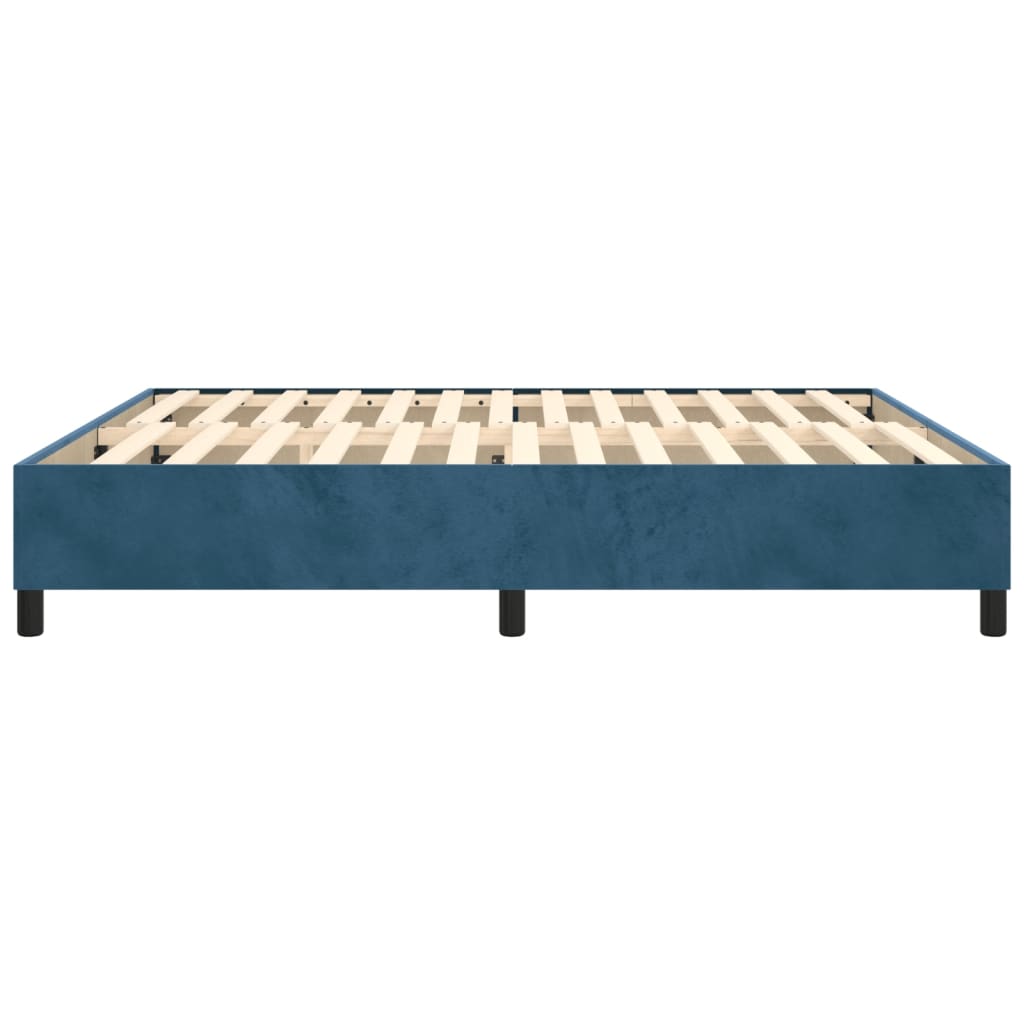 Boxspringframe fluweel donkerblauw 180x200 cm