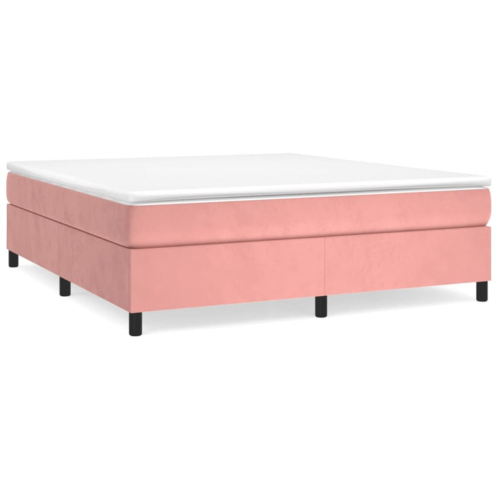 Boxspringframe fluweel roze 180x200 cm