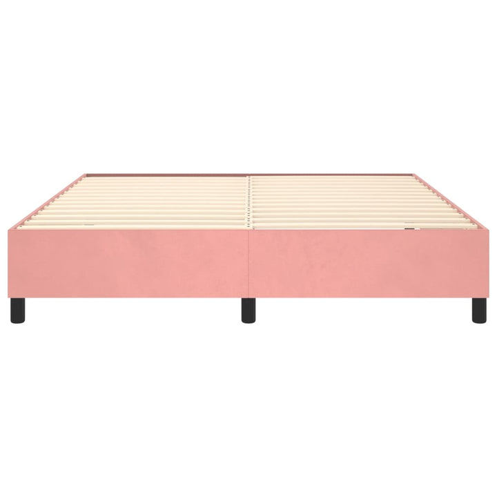 Boxspringframe fluweel roze 180x200 cm