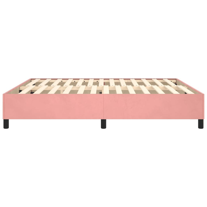 Boxspringframe fluweel roze 180x200 cm