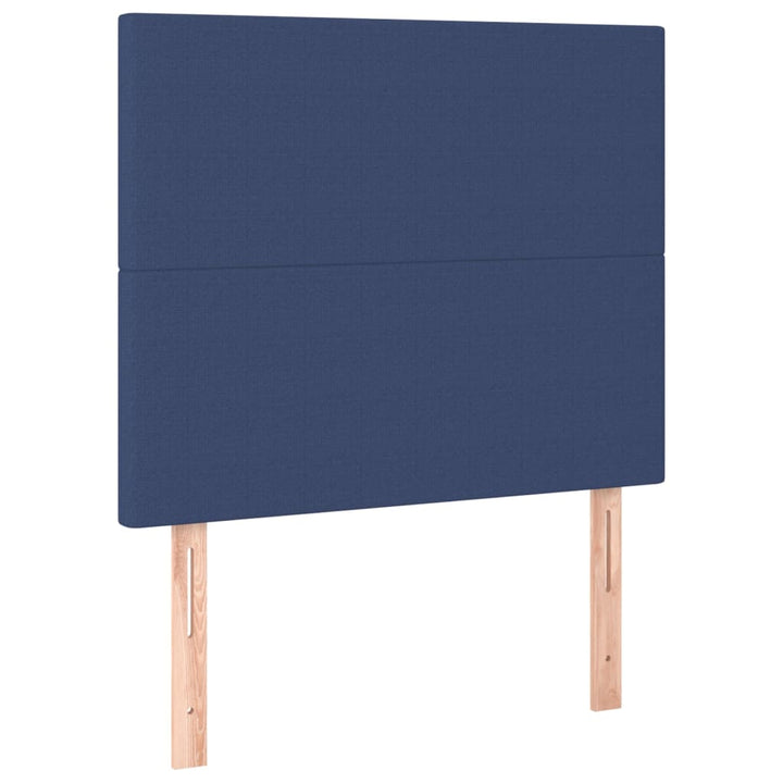 Hoofdborden 2 st 90x5x78/88 cm stof blauw