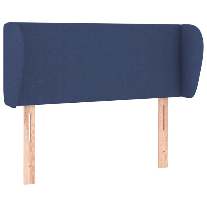 Hoofdbord met randen 83x23x78/88 cm stof blauw