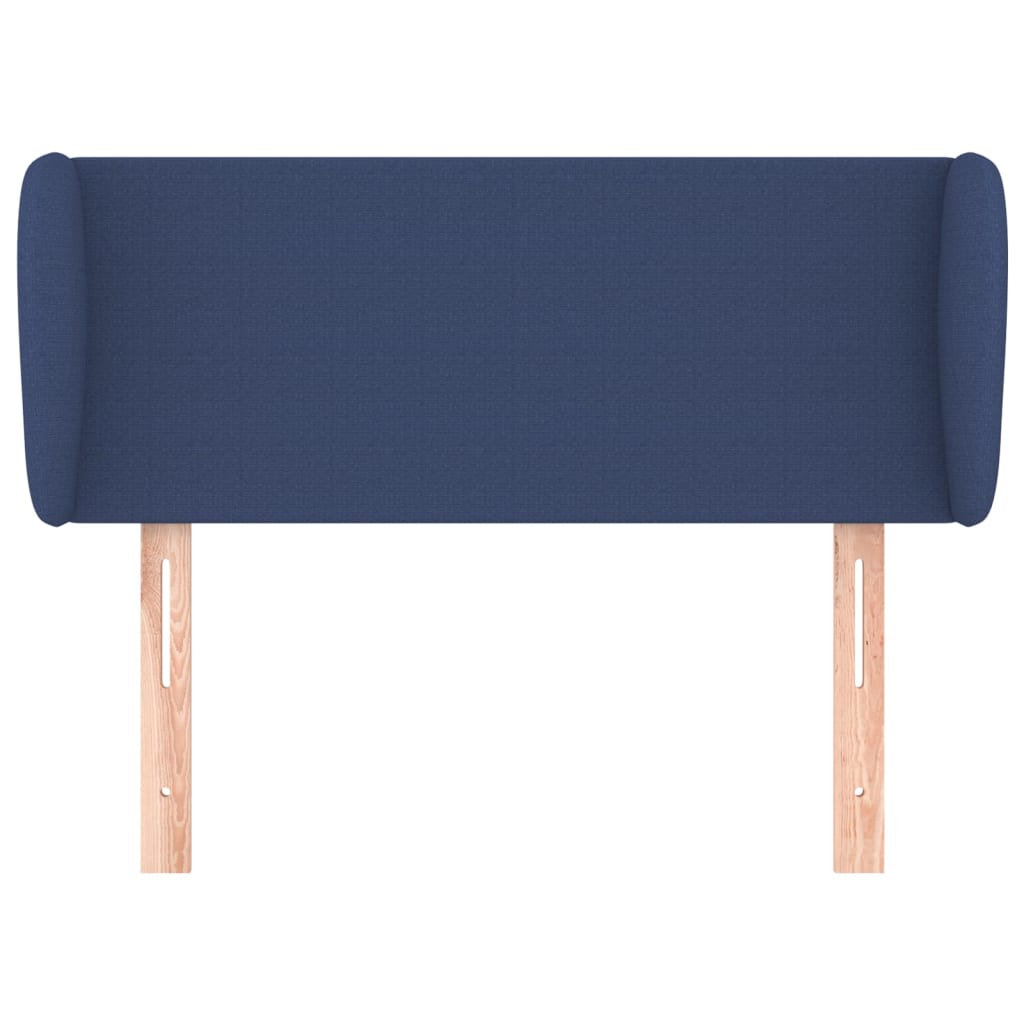 Hoofdbord met randen 83x23x78/88 cm stof blauw