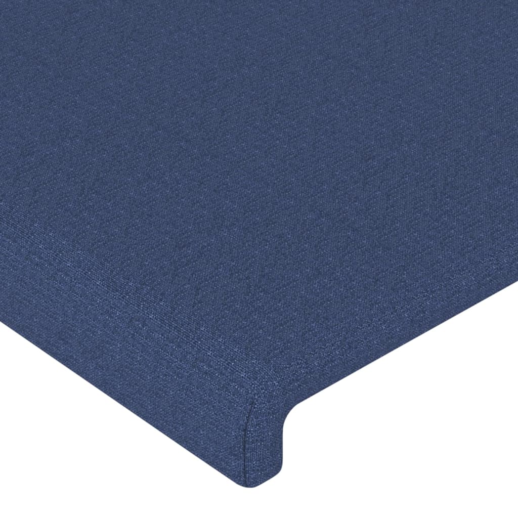 Hoofdbord met randen 93x23x78/88 cm stof blauw