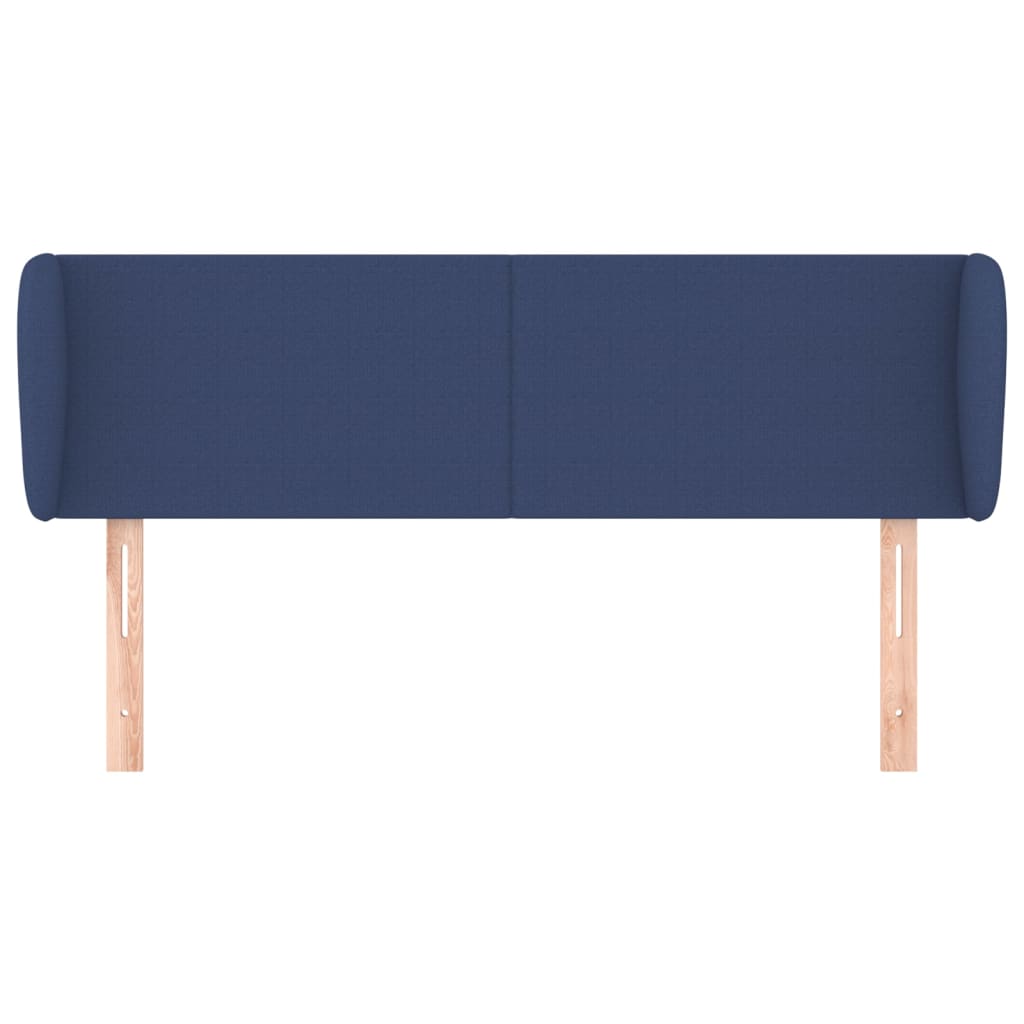 Hoofdbord met randen 103x23x78/88 cm stof blauw