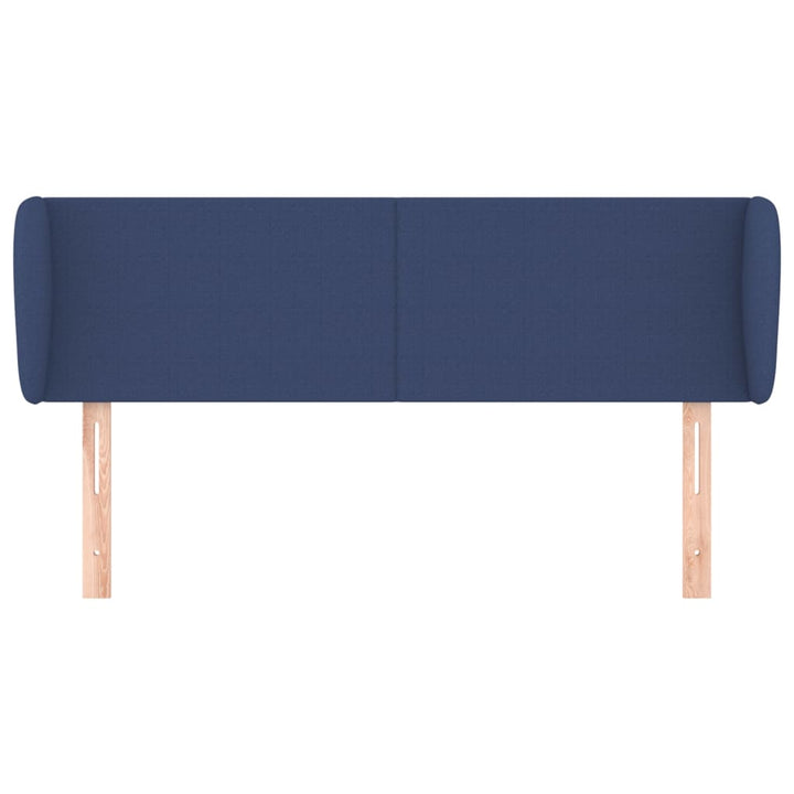 Hoofdbord met randen 103x23x78/88 cm stof blauw