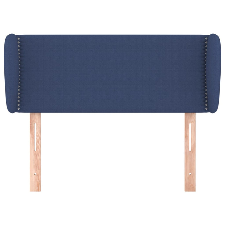 Hoofdbord met randen 93x23x78/88 cm stof blauw