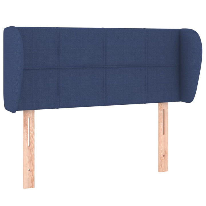 Hoofdbord met randen 103x23x78/88 cm stof blauw