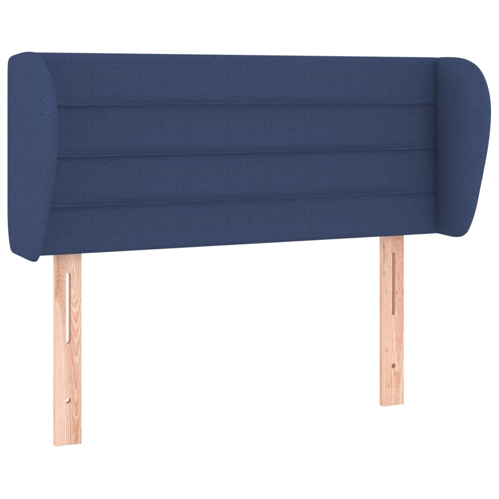 Hoofdbord met randen 103x23x78/88 cm stof blauw