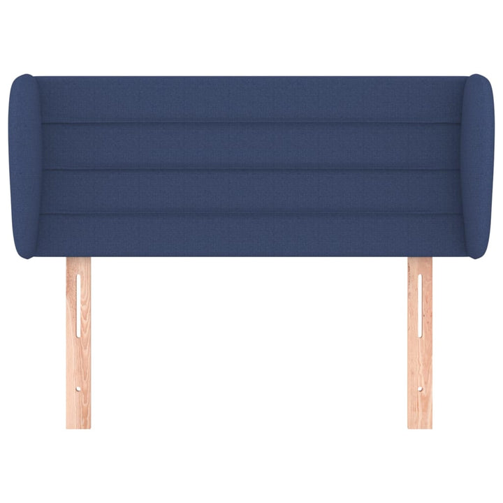 Hoofdbord met randen 103x23x78/88 cm stof blauw