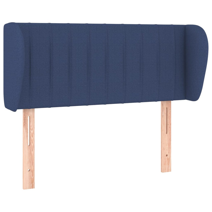 Hoofdbord met randen 83x23x78/88 cm stof blauw