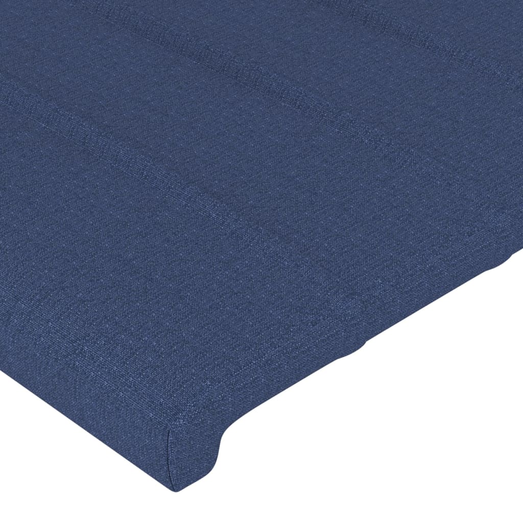 Hoofdbord met randen 93x23x78/88 cm stof blauw