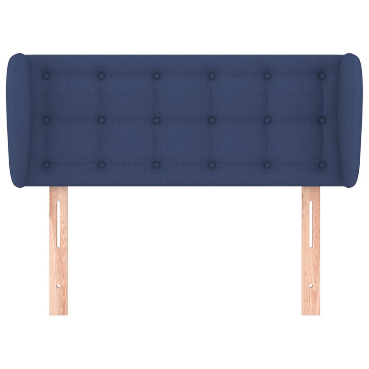 Hoofdbord met randen 83x23x78/88 cm stof blauw