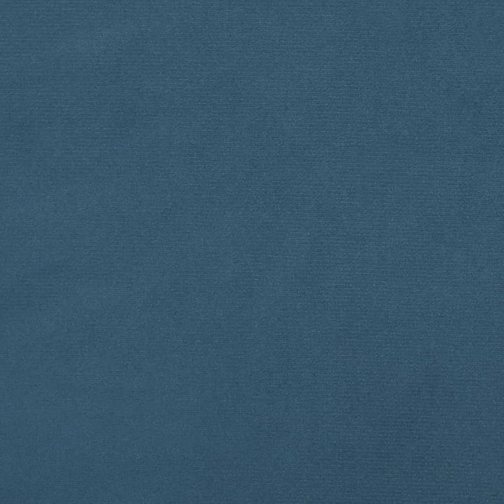 Hoofdbord met randen 203x23x118/128 cm fluweel donkerblauw