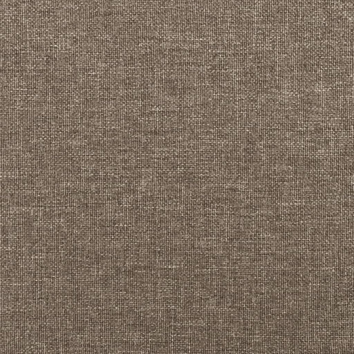 Hoofdbord met randen 83x23x118/128 cm stof taupe