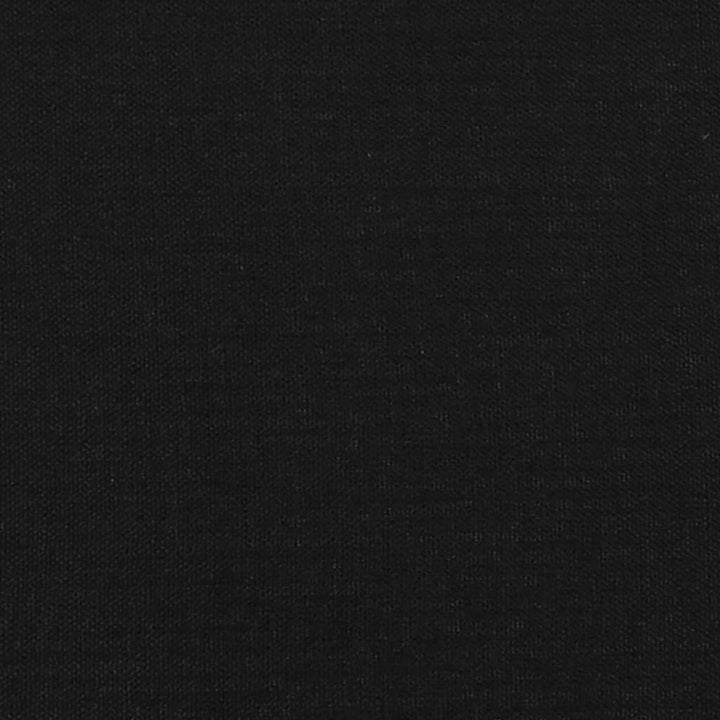 Hoofdbord met randen 163x23x118/128 cm stof zwart