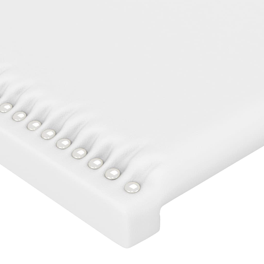 Hoofdbord met randen 103x16x78/88 cm kunstleer wit