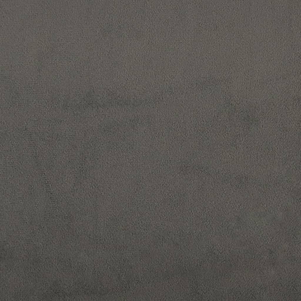 Hoofdbord met randen 183x16x78/88 cm fluweel donkergrijs