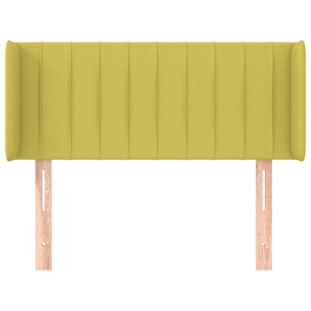 Hoofdbord met randen 93x16x78/88 cm stof groen