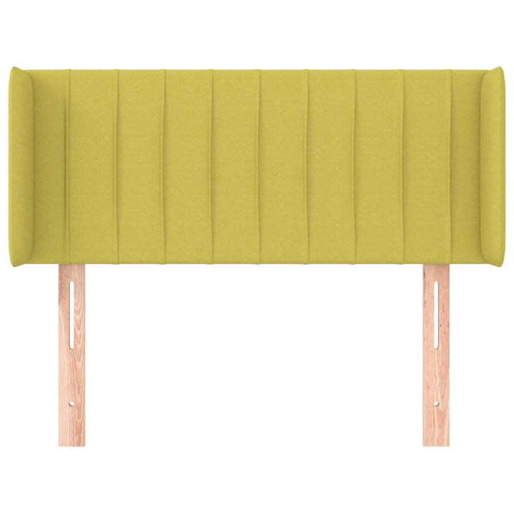 Hoofdbord met randen 93x16x78/88 cm stof groen