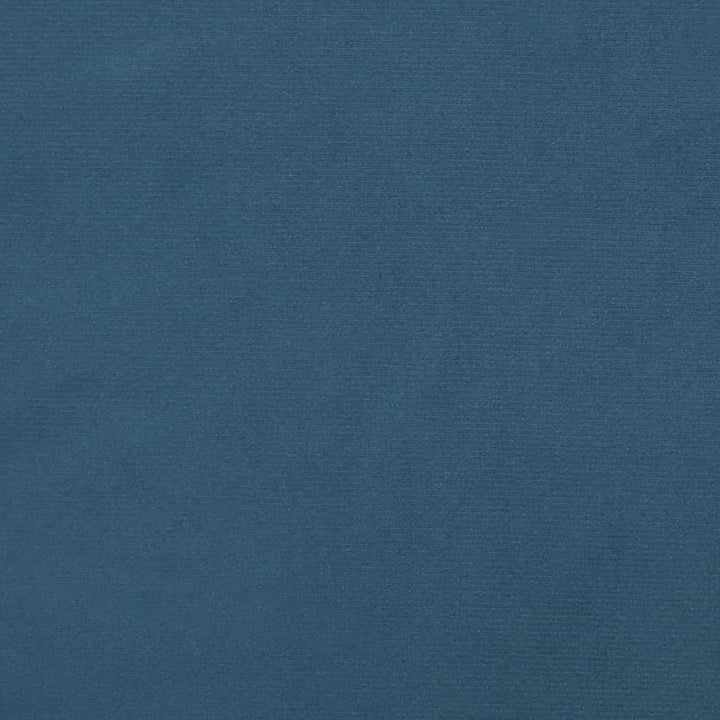 Hoofdbord met randen 203x16x118/128 cm fluweel donkerblauw