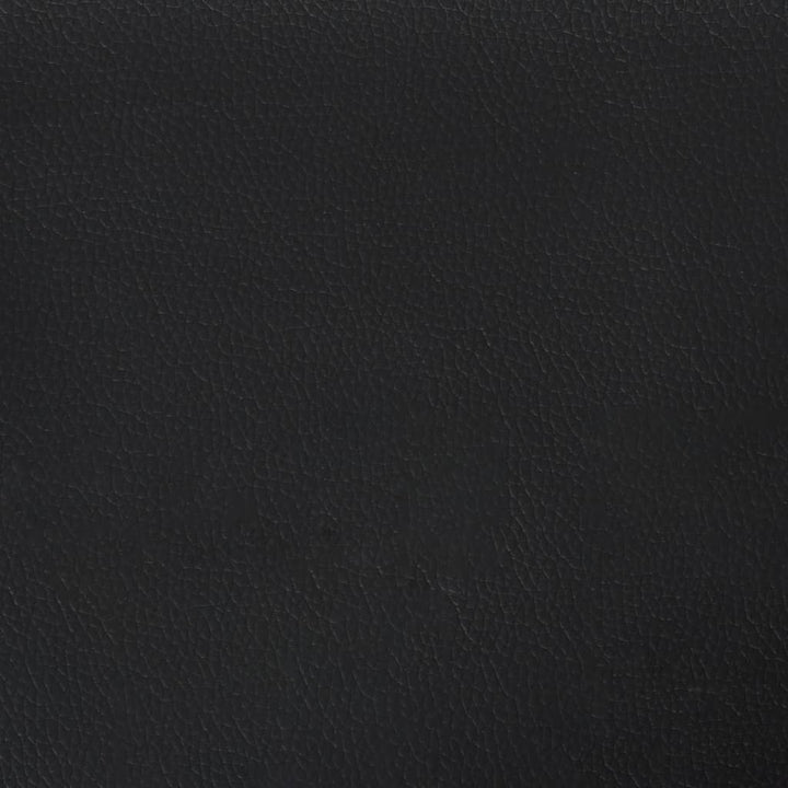 Hoofdbord met randen 163x16x118/128 cm kunstleer zwart