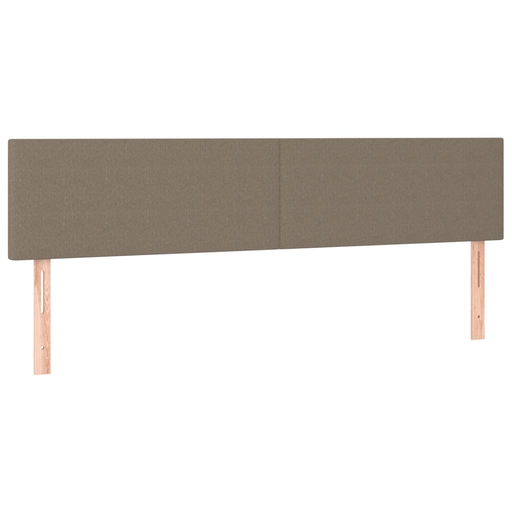 Hoofdbord LED 160x5x78/88 cm stof taupe