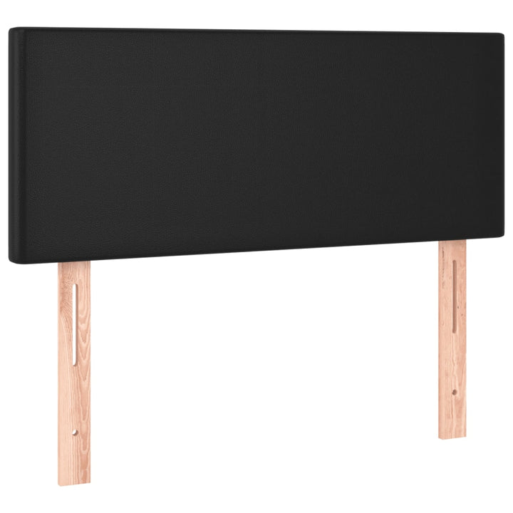 Hoofdbord LED 80x5x78/88 cm kunstleer zwart