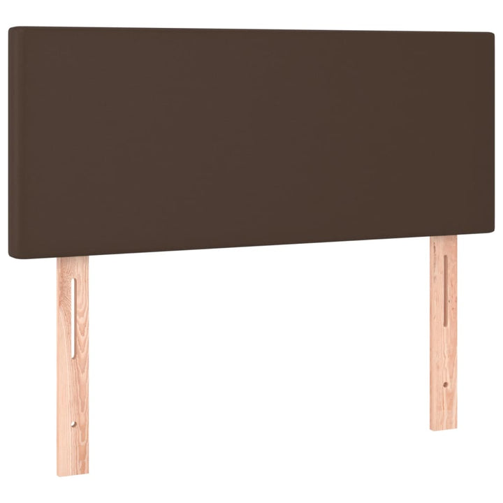 Hoofdbord LED 80x5x78/88 cm kunstleer bruin