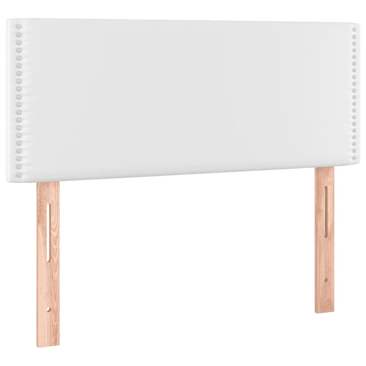 Hoofdbord LED 80x5x78/88 cm kunstleer wit