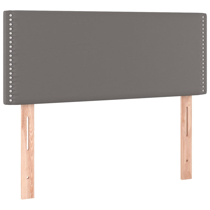 Hoofdbord LED 80x5x78/88 cm kunstleer grijs