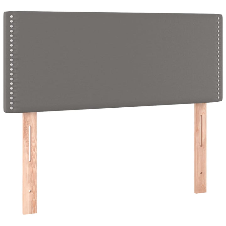 Hoofdbord LED 90x5x78/88 cm kunstleer grijs
