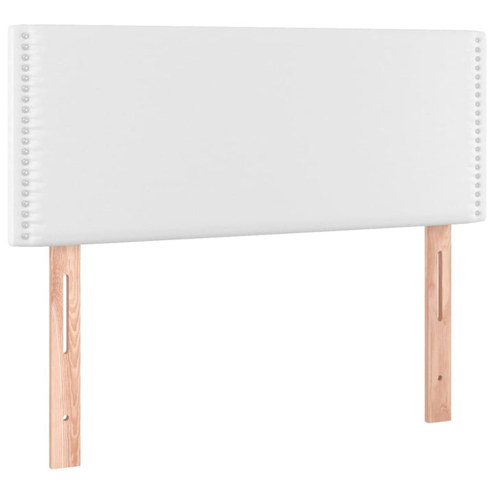 Hoofdbord LED 100x5x78/88 cm kunstleer wit