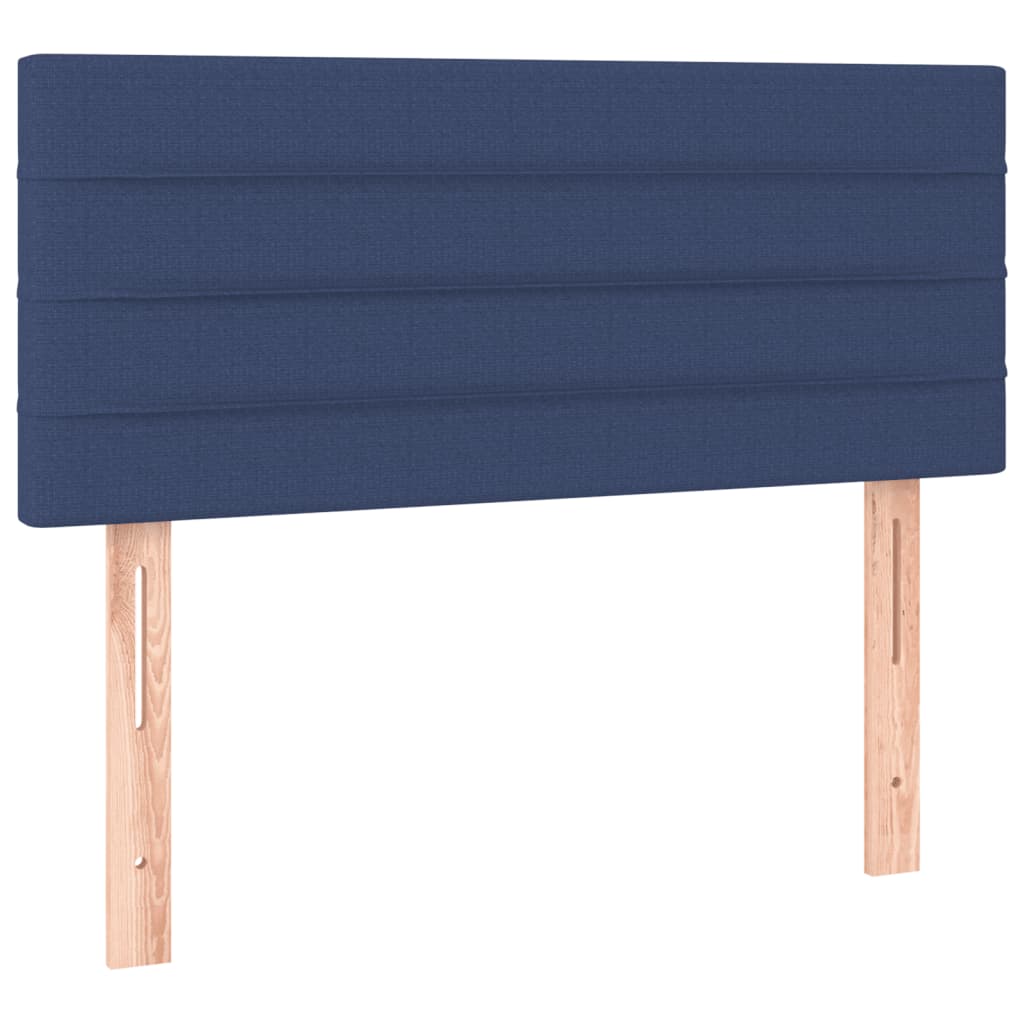 Hoofdbord LED 100x5x78/88 cm stof blauw