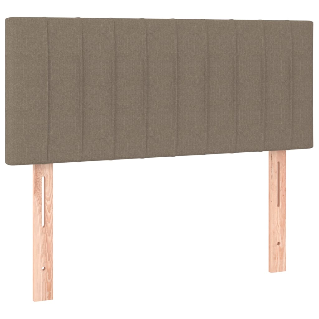 Hoofdbord LED 90x5x78/88 cm stof taupe